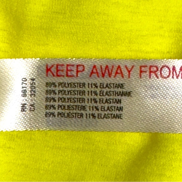 Free People Movement Neon Yellow Open RacerBack Layered Crop Top.   NWT.… - Picture 6 of 8